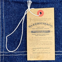 WAREHOUSE ウエアハウス Lot2165 INDIGO HERRINGBONE COVERALL WITH CHINSTRAP ヘリンボーンカバーオール ジャケット インディゴ Size 36 瑞穂店