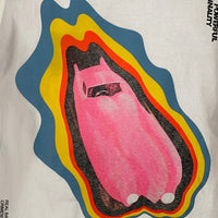 REAL BAD MAN リアルバッドマン プリント ロングスリーブTシャツ ホワイト Size M 福生店