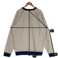patagonia パタゴニア Reversible Shearling Crew リバーシブルシアリング クルーネックスウェットトレーナー ボア アッシュグレー ネイビー Size XL相当 福生店