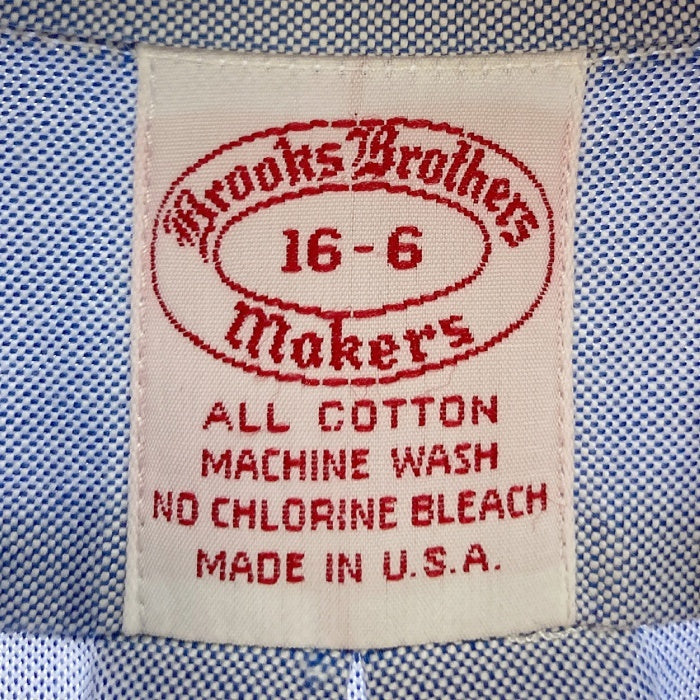 Brooks Brothers ブルックスブラザーズ USA製 80s オックスフォードシャツ サックス size16-6※所々使用感・汚れあり 瑞穂店