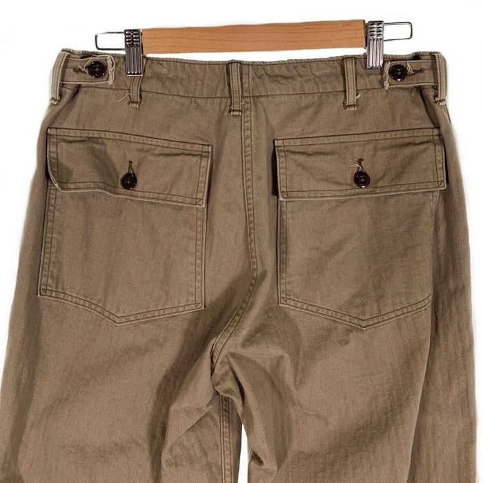 WAREHOUSE ウエアハウス HBT MILITARY PANTS ヘリンボーン ベイカーパンツ ミリタリー オリーブ Size 32 福生店