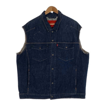 Levi's リーバイス LEJ デニムトラッカージャケット インディゴ 袖カットオフ スナップボタン Size XL 福生店