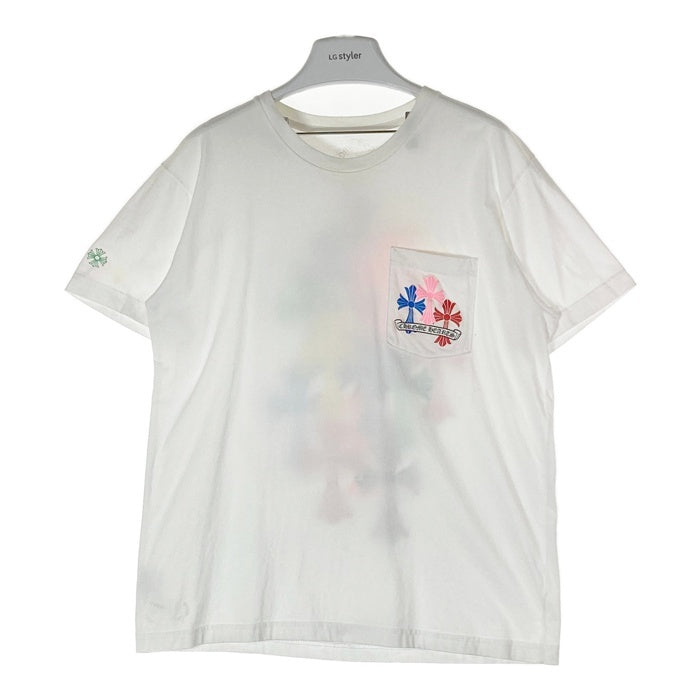 CHROME HEARTS クロムハーツ 2212-304-0797 マルチ クロス セメタリ― 半袖Tシャツ ホワイト sizeL 瑞穂店