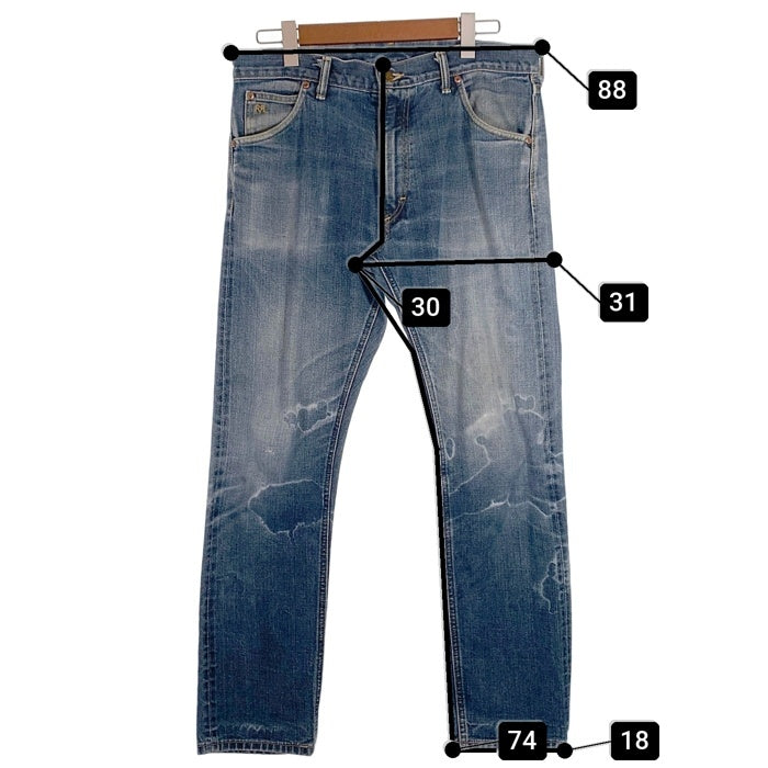 DOUBLE RL ダブルアールエル RALPH LAUREN ラルフローレン HIGH SLIM JAPAN WOVEN SELVEDGE DENIM デニムパンツ ライトブルー 782710732001 USA製 Size 33 × 32 福生店
