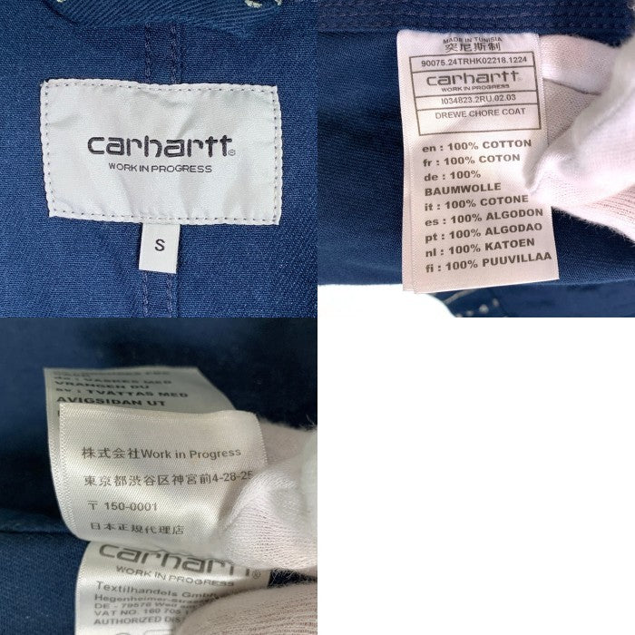 Carhartt WIP カーハートワークインプログレス DREWE CHORE COAT ドリューチョアコート カバーオール ストライプ ネイビー I034823.2RU Size S 福生店