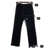 PRADA SPORT プラダスポーツ フレア ナイロンスラックス 裾ファスナー ブラック Size 46 福生店