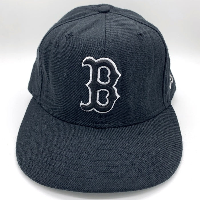 90's New Era ニューエラ 59FIFTY MLB ボストン・レッドソックス ウールベースボールキャップ ブラック USA製 Size 7 3/8 (58.7cm) 福生店