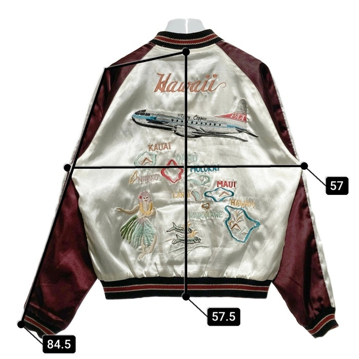 TAILOR東洋 TT11145 FLYING CLIPPERS FOURTH BUT FIRST インディアン ハワイ リバーシブルスカジャン ホワイト×ボルドー×グリーン sizeM 瑞穂店