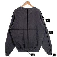 Member's Mark メンバーズマーク RUSSELL ATHLETIC ラッセルアスレチック クルーネックスウェット チャコール Size XL 福生店