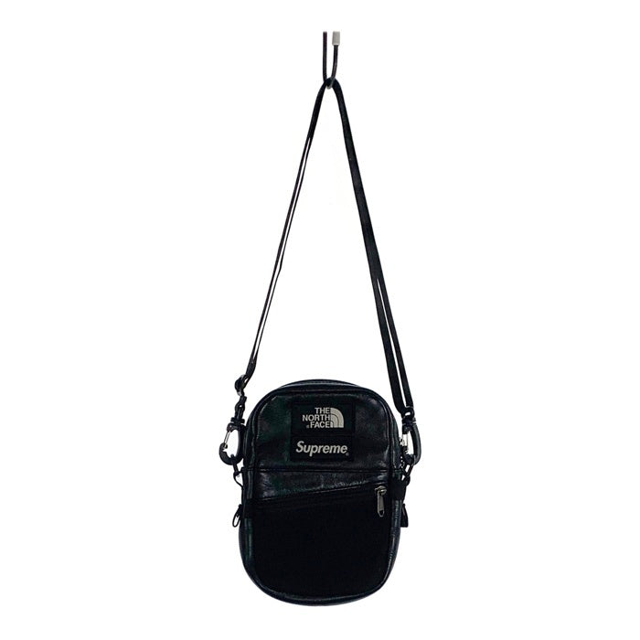 SUPREME シュプリーム 18AW THE NORTH FACE ノースフェイス Lerther Shoulder Bag レザーショルダーバッグ ブラック 福生店