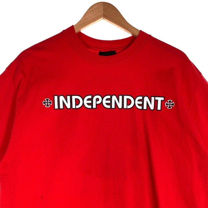 00's INDEPENDENT TRUCKS インディペンデント トラックス 半袖 Tシャツ レッド Size L 福生店