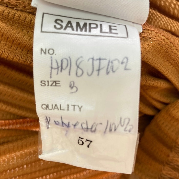 HOMME PLISSE ISSEY MIYAKE オムプリッセイッセイミヤケ SAMPLE品 プリーツ クロップドワイドパンツ テラコッタ size3 瑞穂店