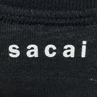 sacai サカイ A MAGAZINE CURATED BY SACAI T-SHIRT エーマガジン プリントTシャツ ブラック 23-0682S Size 3 瑞穂店