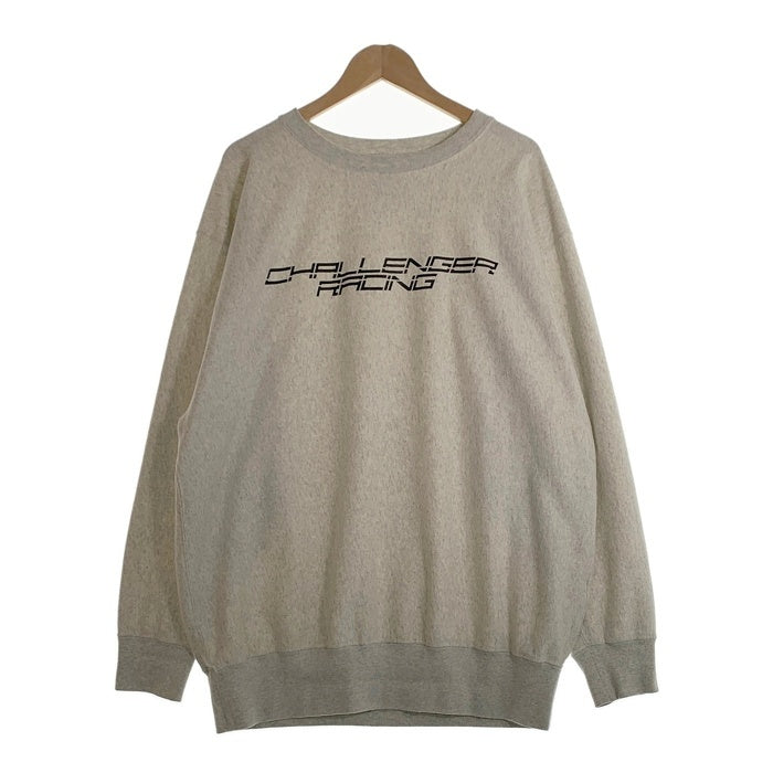 CHALLENGER チャレンジャー 23AW RACING LOGO C/N SWEAT ロゴ クルーネック スウェットトレーナー グレー CLG-SW 023-008 Size XL 福生店