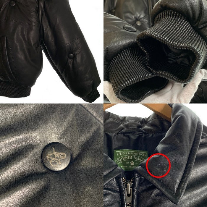 DENIM TEARS デニムティアーズ LAMB LEATHER JACKET ラムレザー