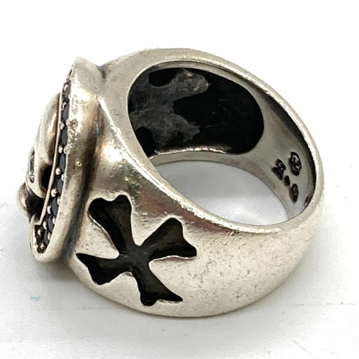 A&G エーアンドジー LION HEART ライオンハート クラシックスカルリング 片目ジルコニア STERLING シルバー size12号 瑞穂店