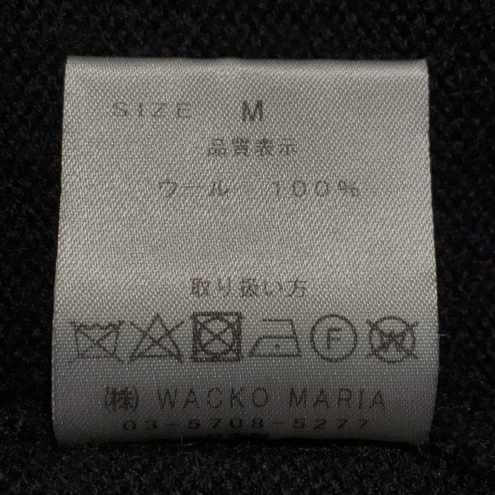 WACKO MARIA ワコマリア Wool KNIT SWEATER ウール ニットセーター ブラック リブ編み Size M 福生店