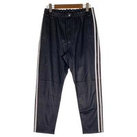 Schott ショット LEATHER TRACK PANTS シープスキン レザートラックパンツ ブラック ライン 3191066 Size L 福生店