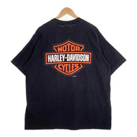 90's HARLEY-DAVIDSON ハーレーダビッドソン イーグル エンブレム プリントTシャツ ブラック USA製 Size XL 福生店