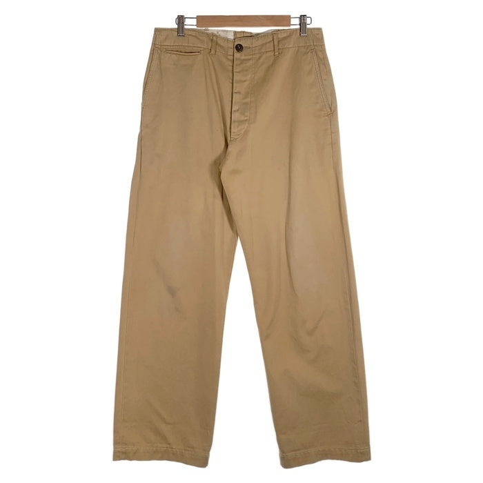 BUZZ RICKSON'S バズリクソンズ EARLY MILITARY CHINOS ミリタリー チノ トラウザーパンツ ベージュ P.B M.Cプリント M43035 H Size 33 福生店