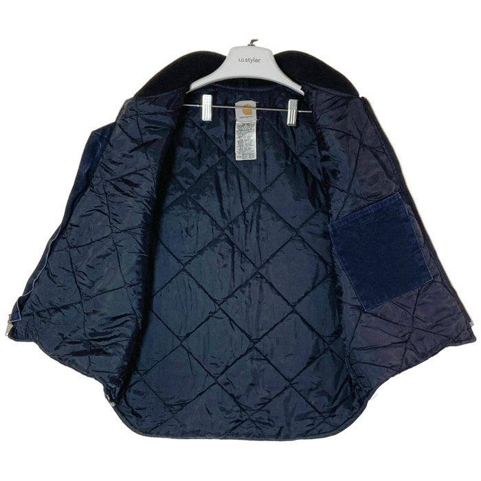 Carhartt カーハート V02 MDT 裏キルティングダックベスト 前後企業ロゴ ネイビー sizeM 瑞穂店