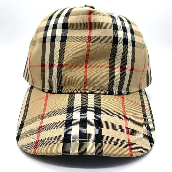 BURBERRY LONDON バーバリーロンドン 23SS ヘビーコットンノバチェック ベースボールキャップ 帽子 ベージュ 8026929 Size M 福生店