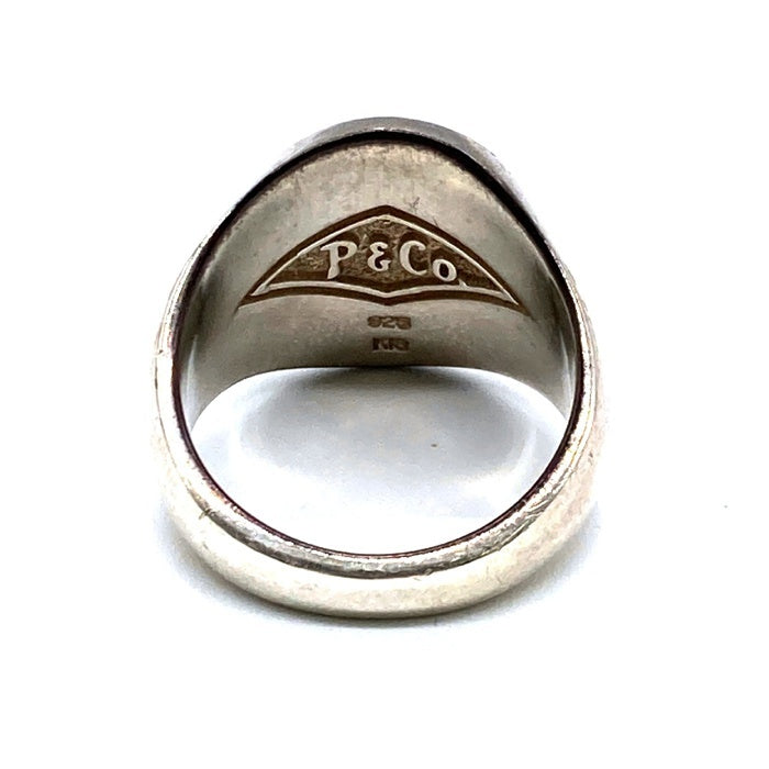 PEANUTS&CO. ピーナッツカンパニー Signet Ring シグネットリング 925 K18 size21号 瑞穂店