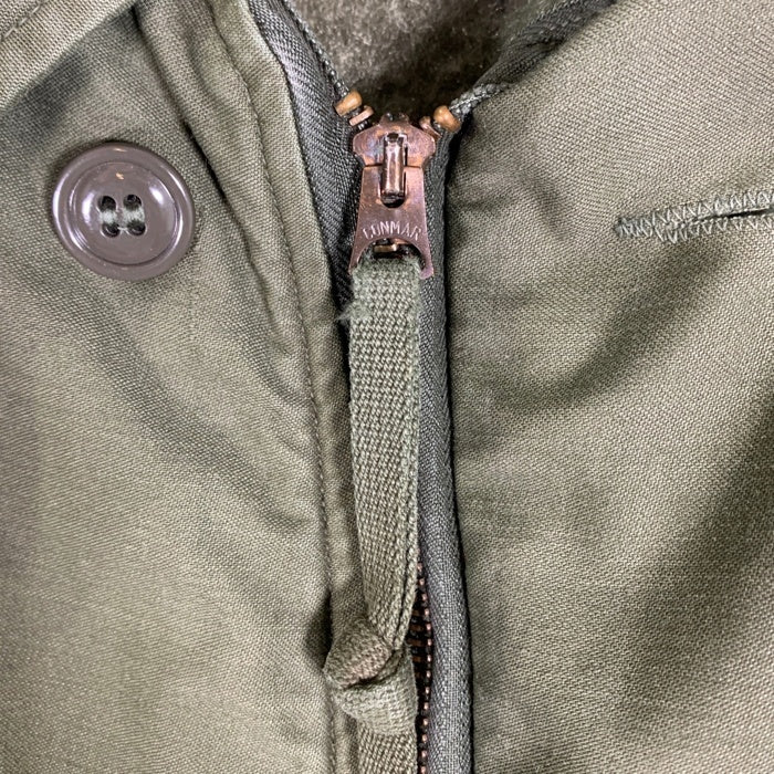 70's US NAVY 米海軍 A-2 デッキジャケット CONMARジッパー オリーブ Size XL相当 福生店