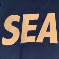 WIND AND SEA ウィンダンシー 22AW SEA CREW NECK プリント クルーネックスウェットトレーナー ネイビー Size L 福生店