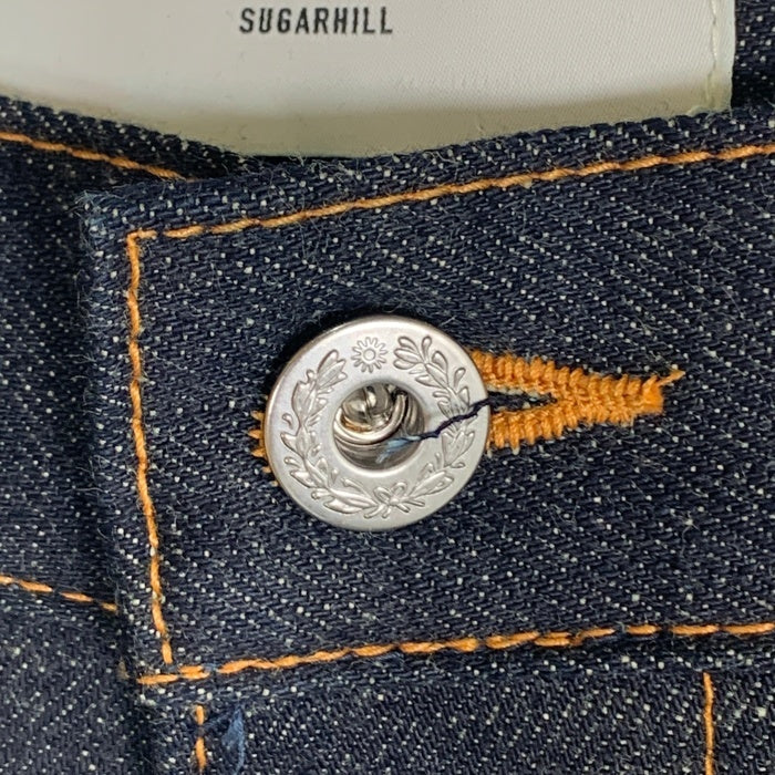 SUGARHILL シュガーヒル CLASSIC DOUBLE KNEE DENIM PANTS 馬革 ホースレザー クラシック ダブルニー デニムパンツ リジットインディゴ CLASS003 Size 32 福生店