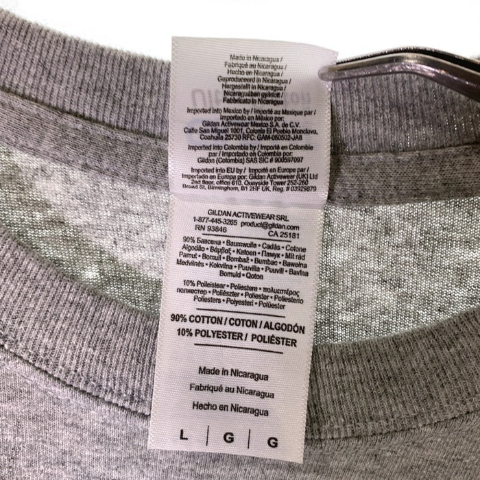 GOODENOUGH グッドイナフ GoodSkill 1周年記念 半袖 ポケT ポケット Tシャツ グレー イエロー Size L 福生店