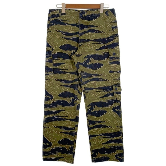U.S.ARMY レプリカ タイガーストライプ ミリタリーカーゴパンツ ボタンフライ Size L 福生店