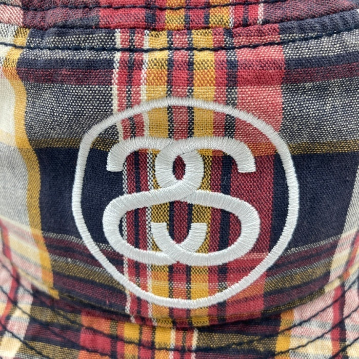 Stussy ステューシー マドラスチェック バケットハット ネイビー sizeL-XL 瑞穂店