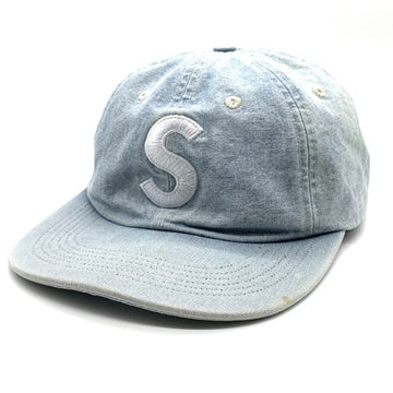 SUPREME シュプリーム 18AW Washed Chambrey S Logo 6-Panel ウォッシュドシャンブレー Sロゴ 6パネルキャップ ライトブルー 福生店