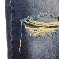 x-girl エックスガール LOW RISE DISTRESSED DENIM PANTS ローライズ ダメージ デニムパンツ インディゴ sizeM 瑞穂店