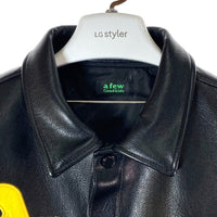 A FEW GOOD KIDS アフューグッドキッズ フェイクレザー スナップボタン ジャケット ブラック sizeM 瑞穂店