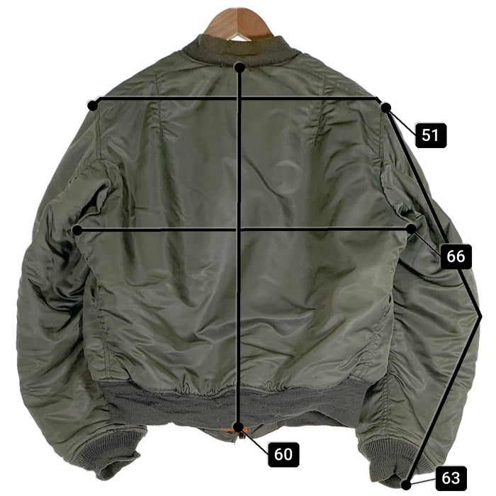 70's ALPHA INDUSTRIES アルファインダストリーズ MA-1 フライトジャケット オリーブ Size L 福生店