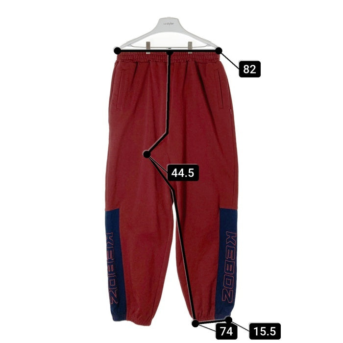 KEBOZ ケボズ KAC PANELED SWEAT PANTS スウェットパンツ バーガンディ sizeXXL 瑞穂店