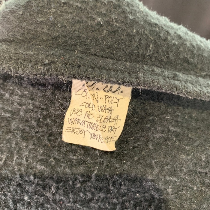 80's STUSSY ステューシー プルオーバースウェットパーカー 胸ポケットロゴ刺繡 ブラック 裏起毛 USA製 黒タグ オールド 短丈ボックス Size L 福生店