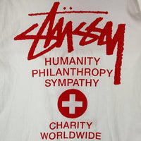 STUSSY ステューシー チャリティー ワールドツアー Tシャツ ホワイト sizeM 瑞穂店