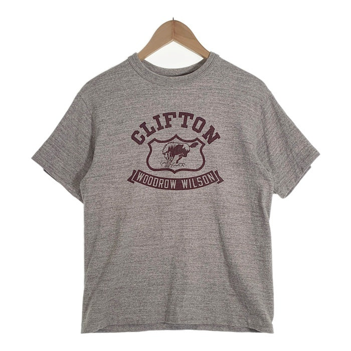 WAREHOUSE ウエアハウス 4601 CLIFTON プリントTシャツ 杢グレー Size M 福生店