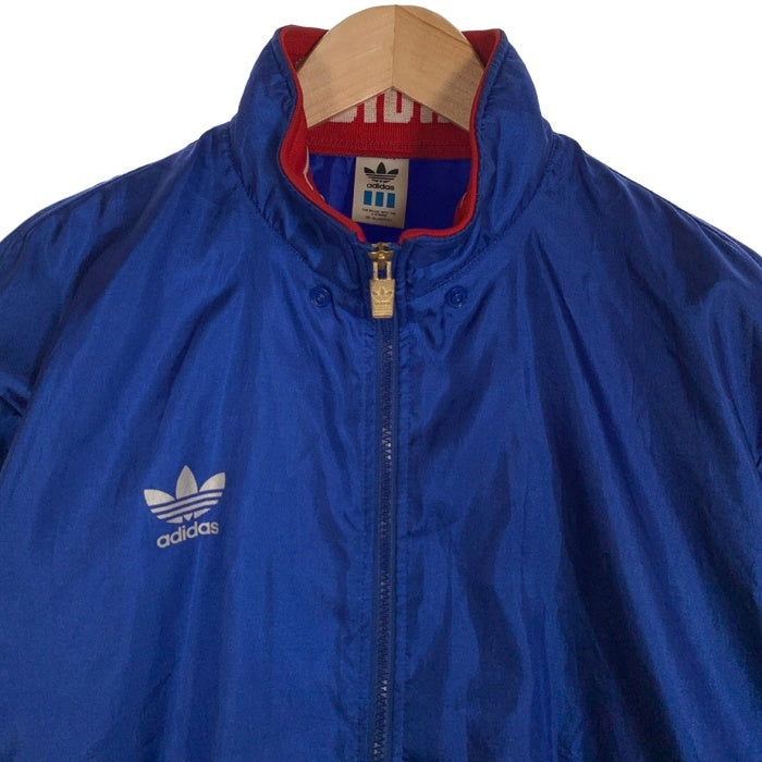 adidas アディダス ウィンドブレーカー ジップアップジャケット ブルー ADS-8150 デサント Size O 福生店