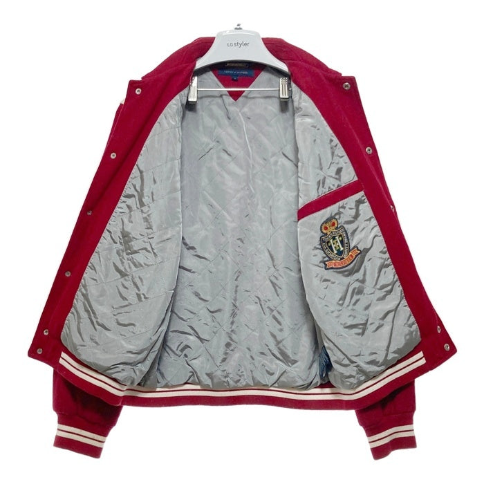 TOMMY HILFIGER トミーヒルフィガー スタジャン ウール×レザー レッド sizeS 瑞穂店