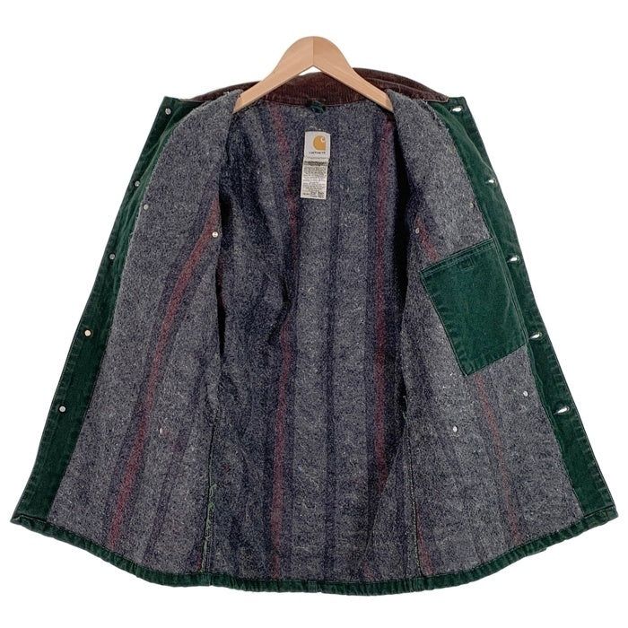 00's CARHARTT カーハート Duck Michigan Chore Coat 裏ブランケット ダック ミシガンチョアコート C02 SPC USA製 Size S 福生店