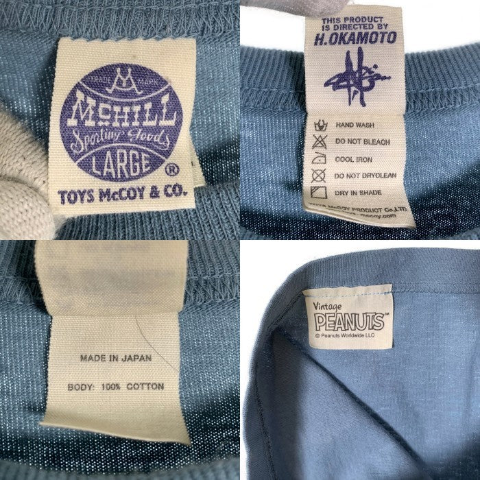 TOYS McCOY トイズマッコイ MOON LANDERS SNOOPY TEE スヌーピー プリントTシャツ ブルー TMC2538 Size L 福生店