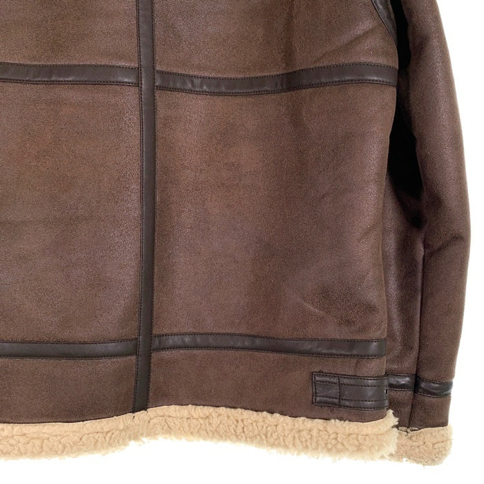 ALPHA アルファ B-3 フライトジャケット フェイクムートン ブラウン TA1398-068 Size XL 福生店
