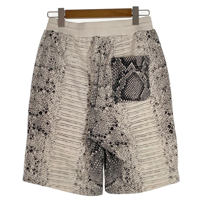 Carhartt WIP カーハート ワークインプログレス Snake AOP Sweat Short スネークプリント スウェットショーツ ショートパンツ ホワイト ブラック Size S 福生店