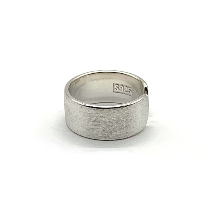 ノーブランド 8mm プレーン シルバーリング SV925 Size 約15号 福生店