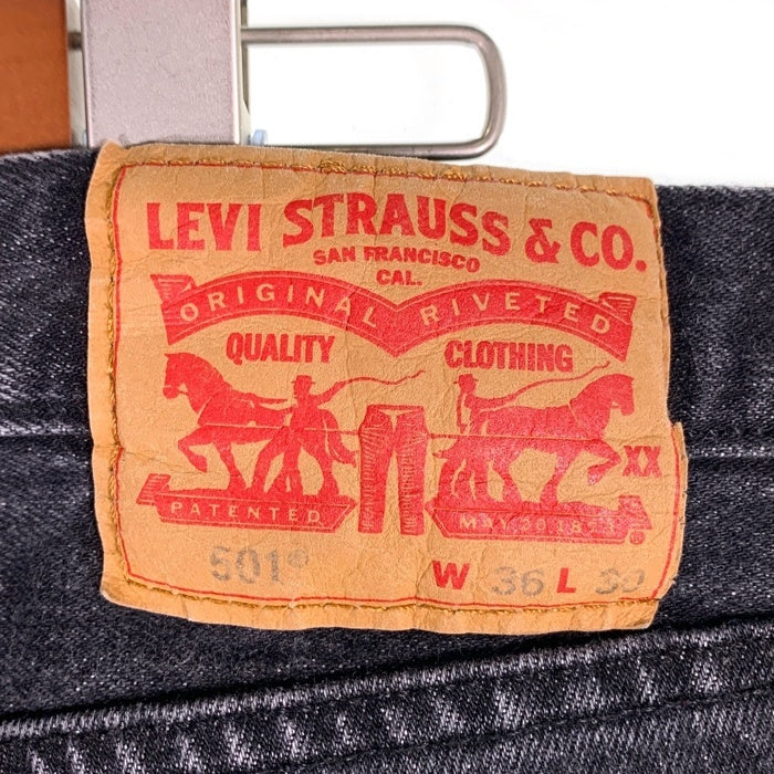 Levi's リーバイス 501 ストレート ブラックデニムパンツ ブラック 00501-2334 Size W36 L30 福生店