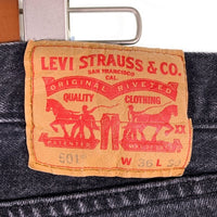 Levi's リーバイス 501 ストレート ブラックデニムパンツ ブラック 00501-2334 Size W36 L30 福生店